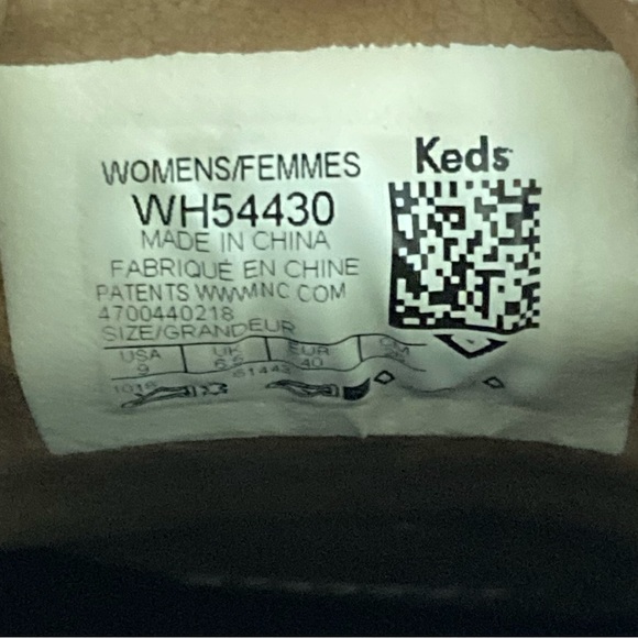 Keds Champion Pennant Baseball Sneaker White Leather Women's Size 9 - Picture 7 of 7